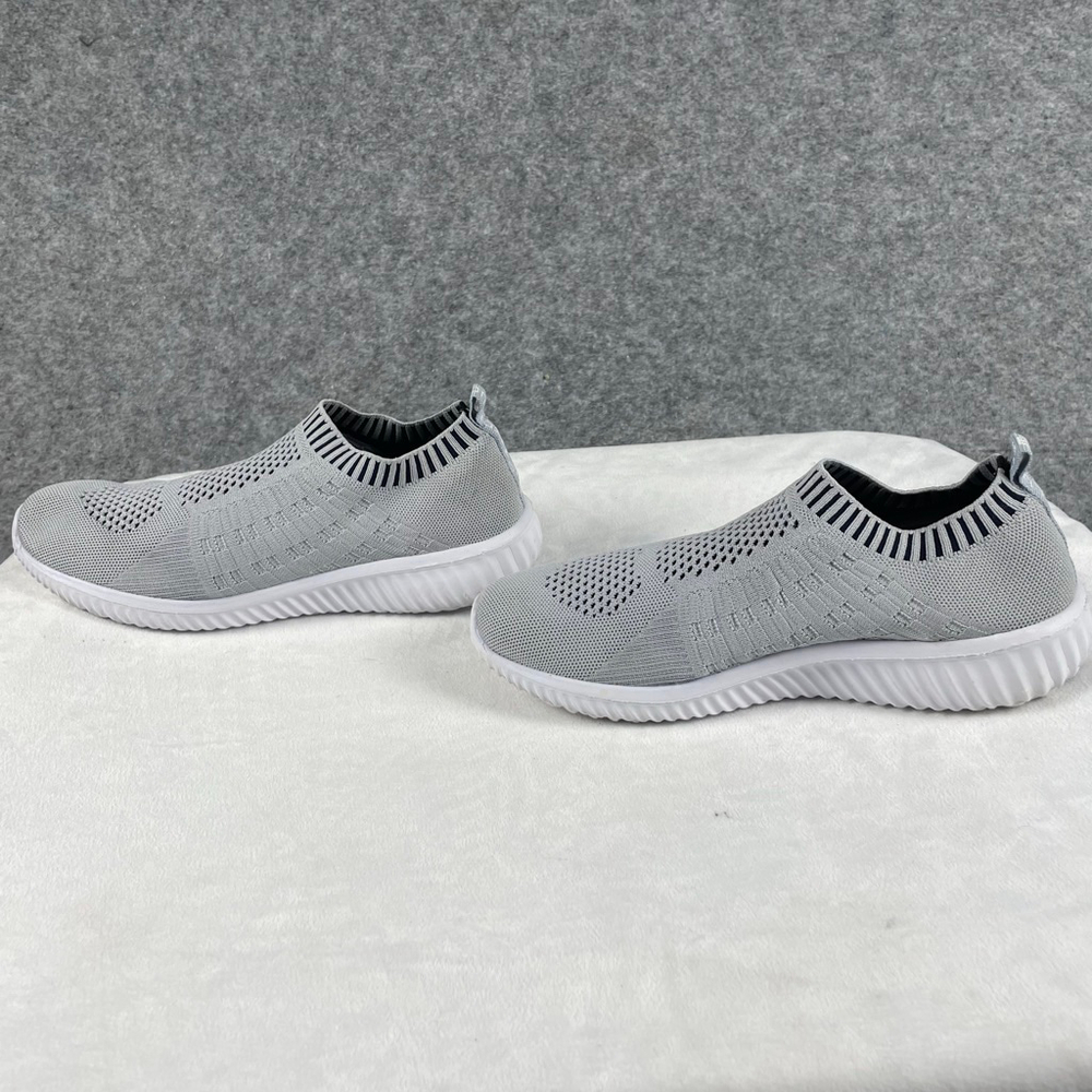 TIOSEBON Women’s Slip On Walking Shoes Gray White Mesh Knit Sneakers Size 9 / 40 - Picture 5 of 8